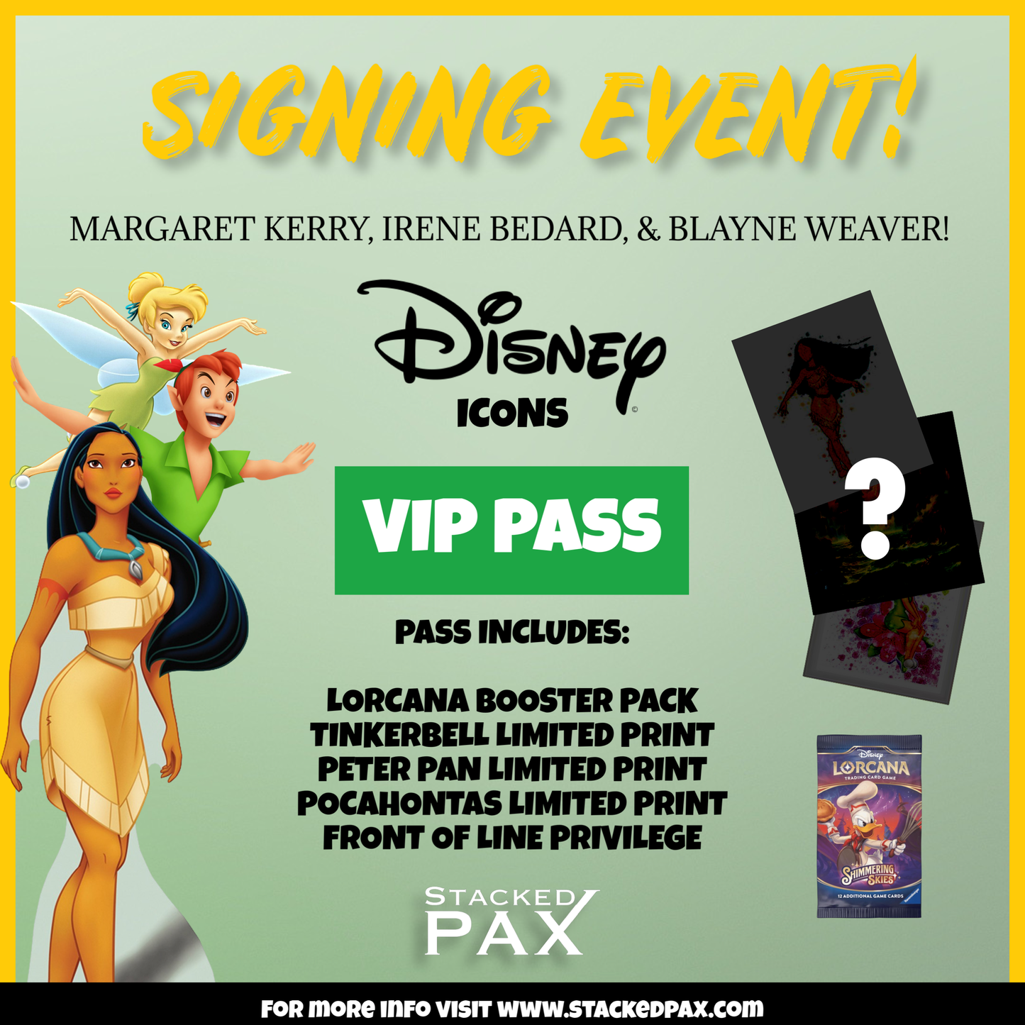 DISNEY ICONS -  VIP COLLECTOR PASS